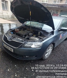 Автомобіль SKODA, модель SPACEBACK, легковий загальний хетчбек-В, рік випуску 2019, сірого кольору, номер державної реєстрації AO8020ВК, номер кузова TMBEC2NHXKB100301.Основні засоби в кількості 17 одиниць