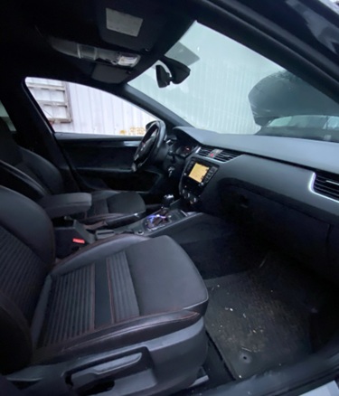 Легковий автомобіль марки SKODA, модель OCTAVIA A5 RS, ХЕТЧБЕК-В, чорного кольору, рік випуску 2016, номер державної реєстрації АО5555ВС, номер кузова TMBCK7NEXH0121747